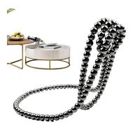 Vibhgtf Porta bottiglie di vino singolo, porta bottiglie di perle, decorazione da tavolo, da appendere e indipendente, regalo originale per gli amanti del vino, Nero , vedi descrizione, Vedi