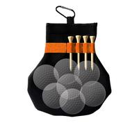 Vibhgtf Sacchetto per la pulizia della palla da golf, per mazza da golf e pallina da golf, con moschettone rimovibile, per uomo e donna, Colore: arancione, vedi descrizione, Vedi descrizione