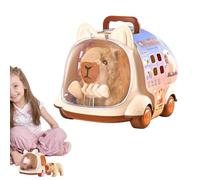 Vibhgtf Set de Juego de Mascotas para Niños | Juguete Interactivo de Peluche | Perro Gato Conejo Simulado Con Accesorios, Juguete Educativo para Niños y Niñas