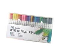 Vibhgtf Set di pennelli ad, 24 pennarelli ad, 24 pennarelli ad a doppio lato - 24 pennarelli ad per disegnare e progetti fai da te