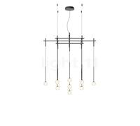 Vibia Algorithm Lampada a sospensione LED 13 fuochi, grafite