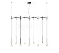 Vibia Algorithm Lampada a sospensione LED 14 fuochi, grafite