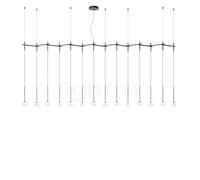 Vibia Algorithm Lampada a sospensione LED 14 fuochi - linearee, grafite