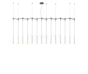 Vibia Algorithm Lampada a sospensione LED 14 fuochi - linearee, grafite