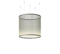 Vibia Array Lampada a sospensione LED cilindrico, verde salvia - 113 x ø124 cm - 2.700 K - 1-10 V/Push