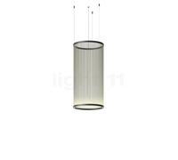 Vibia Array Lampada a sospensione LED cilindrico, verde salvia - 113 x ø55 cm - 2.700 K - 1-10 V/Push