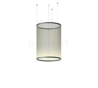 Vibia Array Lampada a sospensione LED cilindrico, verde salvia - 113 x ø83 cm - 2.700 K - 1-10 V/Push