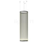 Vibia Array Lampada a sospensione LED cilindrico, verde salvia - 193 x ø55 cm - 2.700 K - 1-10 V/Push