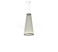 Vibia Array Lampada a sospensione LED conico, verde salvia - 110 x ø55 cm - 2.700 K - 1-10 V/Push