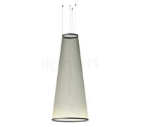 Vibia Array Lampada a sospensione LED conico, verde salvia - 191 x ø83 cm - 2.700 K - 1-10 V/Push