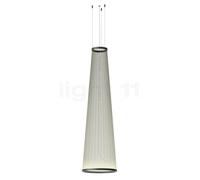 Vibia Array Lampada a sospensione LED conico, verde salvia - 192 x ø55 cm - 2.700 K - 1-10 V/Push