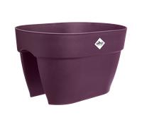 Elho Vibia Campana Flower Bridge 40 - Fioriera per Balcone esterno - Ø 39.0 x H 22.0 cm - Viola/Porpora Acero