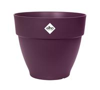 Elho Vibia Campana Round 35 - Vaso per Esterno - Ø 34.5 x H 29.7 cm - Viola/Porpora Acero