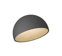 Vibia Duo "semisferica" piccola Lampada a Soffitto - Promo 4876 ø 35 cm x 14 cm Grafite 1-10V/Pulsante 2700 K Static White