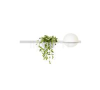 Vibia Palma Lampada da parete LED con vaso per piante, bianco - 85 cm - 1-10 v/push