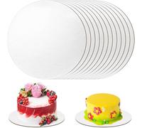 VIBINHO 12 Pezzi Sottotorta Tondo 3mm x 30cm/12inch, Vassoio Torta Rotondo per Pollici e Dolci