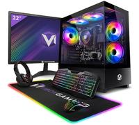 Vibox I-96 PC Gaming Fisso Completo • 22" Monitor • Ryzen 3 3200G 4,0GHz • Radeon Vega 8 • 8GB RAM • 480GB SSD • Linux OS • WiFi