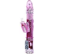 VIBRADOR RECARGABLE CON ROTACION Y ESTIMULADOR THROBBING BUTTERFLY