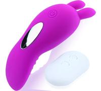 Vibradorador sexual femenino 11 cm - Massaggiatore intimo x donna con 30 modalità e telecomando FOPS M93