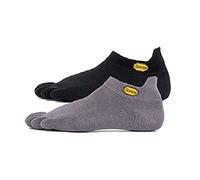 Calze Vibram Five Fingers 5TOE No Show grigio nero (2 paia) - S