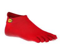 Vibram FiveFingers Athletic No Show, Calzini Uomo, Colore: Rosso, L