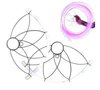 Vibrant and Colorful Led Fan - Led Flow Fans | Light Up Dancing Flush Props | Colorful Hand Fan | for Garage Backyard Commercial Party Club Festival Bar Event