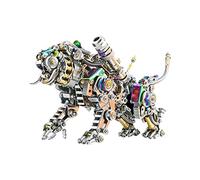 Vibrant Edition - Kit di modellini in metallo con tigre del Bengala, scultura fai da te con luci a LED, kit di costruzione meccanica 3D con animali per collezionisti d'arte, decorazioni e regali (700+