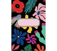 Vibrant Floral Notebook with Blank Pages for Creative Writing, Art and Sketch Book, Doodle Book, Math Notes, School Work, To-Do List, Journaling and More