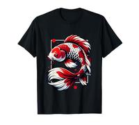 Vibrant Koi Fish Art: audace stile giapponese Maglietta