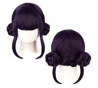 Vibrant Posa Rossa Anime Twin Tails Parrucca Con Frangia, Lungo Stile Coda Di Cavallo Dritto Per L'uso Di Halloween E Cosplay Giornaliero Femminile B
