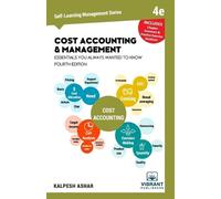 Vibrant Publishe Cost Accounting and Management Essentials You Alway (Tascabile)