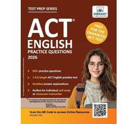 Vibrant Publishers ACT English Practice Questions (Tascabile)
