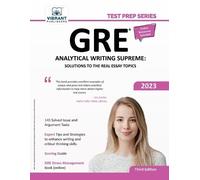 Vibrant Publishers GRE Analytical Writing Supreme (Tascabile) Test Prep