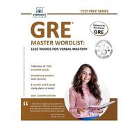 Vibrant Publishers GRE Master Wordlist (Tascabile)