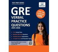 Vibrant Publishers GRE Verbal Practice Questions (Tascabile)