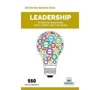 Vibrant Publishers Yvonne Leadership Interview Questions You'll Mos (Tascabile)