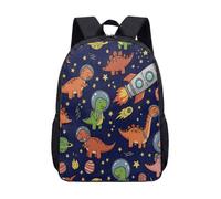 Vibrant Rocket Planet Space Zaino da 43 cm per bambini Galaxy Star Zaino per la scuola per ragazzi e ragazze Zaino da viaggio per lo spazio esterno, 11, L, Minimalista