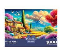Vibrant VillageGigantic 1000-Piece Jigsaw Puzzles for Adults An Arsenal of 1000 Ruthlessly Difficult Challenging Puzzle Game Pieces - Engineered to Be A Trophy Gift Jigsaw Puzzles for Adults And Kids