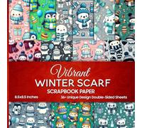Vibrant Winter Scarf Scrapbook Paper