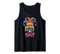 Vibrante April Fools Day! Cappello da giullare e Baffi Canotta