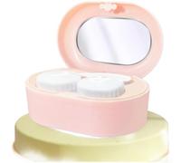 Vibrating per contact Lens Cleaner Case Portable Deep Clean Vibrating(Pink) | High-frequency vibration, removes debris, deep clean action, ABS material, one-button start