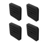 Vibration Pad, Silent Foot Pedals, Anti Shaking Risers, Thick Textured Grip, Stationary Equipment Dampening Support, HVAC Maintenance Gear, Four Pack Protective Cushions for Home Garage