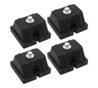 Vibration Pads - 4 Piece Rubber Buffer Vibration Damper | Heavy-Duty Mounting Bracket For Outdoor Condensers Hvac A/C Heat Pump Sy tem Ou ter Machine..