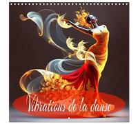 Vibrations de la danse (Calendrier mural carré 2026 30x30 cm) Calendrier double avec une page pour vos prises de notes: D'élégantes danseuses en verre créé avec l'IA.