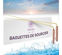VIBRATIS Bacchette per cercatore professionali in rame premium e ottone, bacchette per radiestesia per geobiologia, Feng Shui, ricerca di fonti ed oggetti