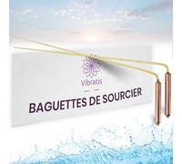 VIBRATIS Bacchette per cercatore professionali in rame premium e ottone, bacchette per radiestesia per geobiologia, Feng Shui, ricerca di fonti ed oggetti