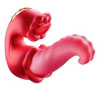 Vibrator Adult Sex Toys for Women 4 in 1 Tongue Thrusting Vibrators Dildo Sucking Clit Stimulator for Female Couples Adult Games