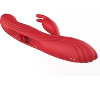 Vibratore 3 in 1, dotato di schermo LCD, che combina in un unico dispositivo massaggiatore, dildo e vibratore per il punto G; giocattolo erotico