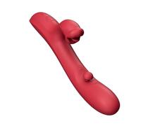 Vibratore a doppio motore, 9 modalità, silicone morbido | Vibrazione a zone separate, telecomando wireless, a batteria, modello 6544