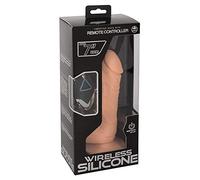 Vibratore in silicone wireless con telecomando (naturale)